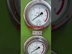 Druckprüfung des Waferkugelventils aus Edelstahl PN16