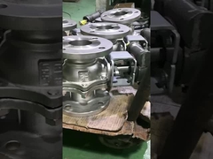 SS316 2-teiliges Kugelhahn mit vollem Durchgang, luftbetätigt, Q641F JIS10K 50A