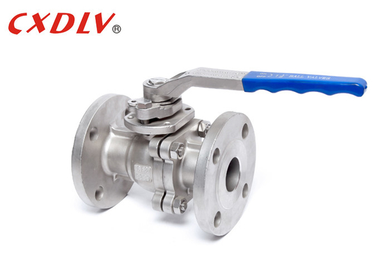 Kohlenstoffstahl-Flangenkugelventil mit PTFE-Sitzkorrosionsmedium