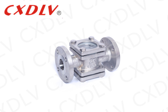 Industrielle Sichtglas PTFE Dichtung Innenplatte Flanken Sichtglas Edelstahl 304