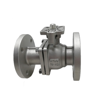 Edelstahl-Kugelventil mit ISO-TOP-Flangenenden für Gas