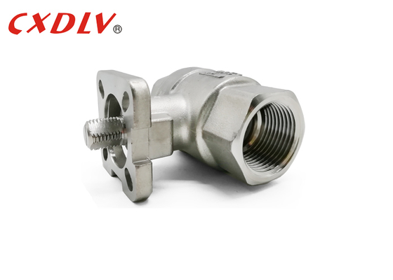 CF8M 1000wog Hydraulik NPT-Anschluss 1 Zoll Gewindekugelhahn mit ISO5211 TOP