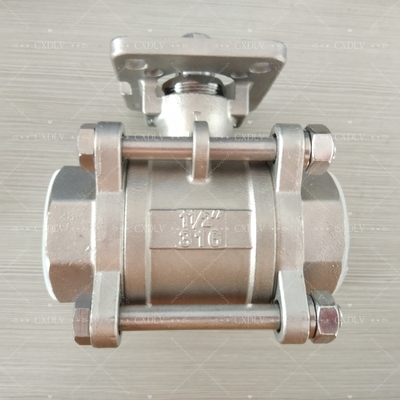 Elektrisch/Pneumatisch Edelstahl/Kohlenstoffstahl Gewindekugelhahn NPT-Ventil