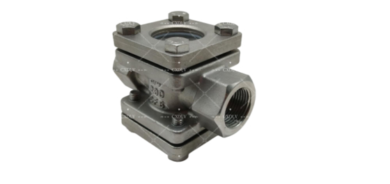 Feinguss-Schauglas-Durchflussanzeiger mit Schraubanschlüssen