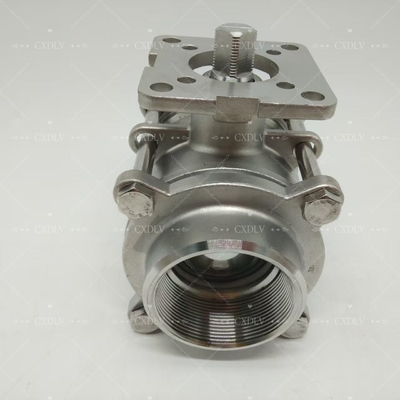 Elektrische/pneumatische Kugelventile aus rostfreiem Stahl mit Gewinde - NPT-Verbindung 2pc Wegkugelventil