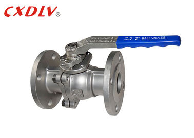 Edelstahl PN16 flanschte Griff SS304 SS316 WCB des Kugelventil-DN50