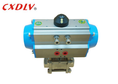 DN15 - DN100 Kugelventil-Edelstahl CF8M des Faden-BSPT pneumatischer bearbeiteter
