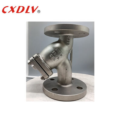 DN50 PN16 Y Strainerventil 300Micron SUS304 Federspüler mit Flanschanschluss