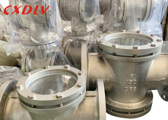 Runder gerader Edelstahl-Schauglas CF8M WCB 150LB