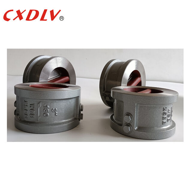 Duo Plate Cast Steel Metal Seat Wafer Check Valve Non Return Valves 150LB RF