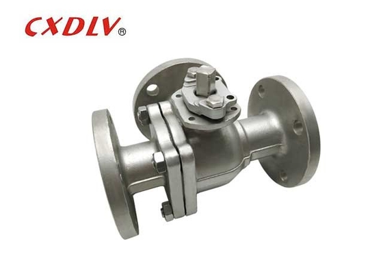 ANSI 150LB Niedrigplattform Edelstahlverbindung T-Typ 3-Wege Kugelventilflansche