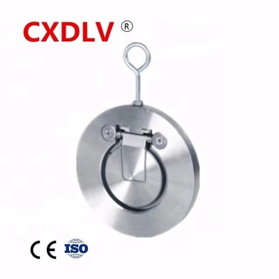 CF8M Flap Check Valve Fabrik Direktverkauf von hochwertigem Edelstahl Silber OEM Standard Dual Plate Check Valve Allgemein