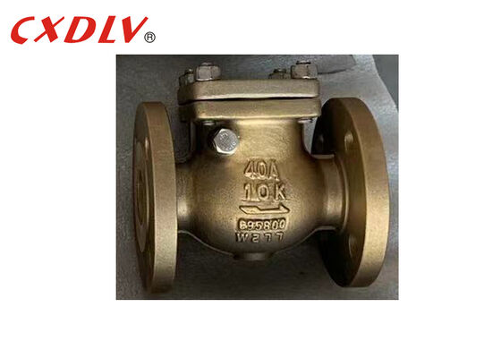 Aluminiumbronze C95800 Flansch-Enden Einweg-Schwenk-Rückschlagventil JIS10K für Marine