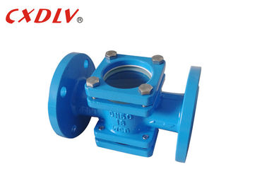 PN16 fließen industrielles Blau des Schauglas-Casting-Stahl-WCB DN50 besonders anfertigen Farbe