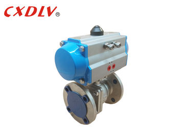 Fungierendes LÄRM Doppeltes 2 Flansch-Enden der Weisen-Edelstahl-elektropneumatischen Ventil-DN50