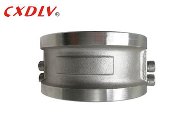 Rostfreier/Kohlenstoffstahl-lagerte Doppelplatten-Rückschlagventil-Metall Oblaten-Art DN50~DN600 schwenkbar