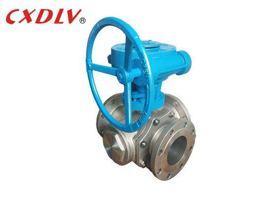 2 Flansch-Verbindung des Weisen-Edelstahl-Kugelventil-CF8M DN65 mit Auflage ISO5211