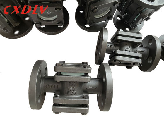 150LB WCB flanschte Schauglas Rf-Verbindung mit doppeltem Windows